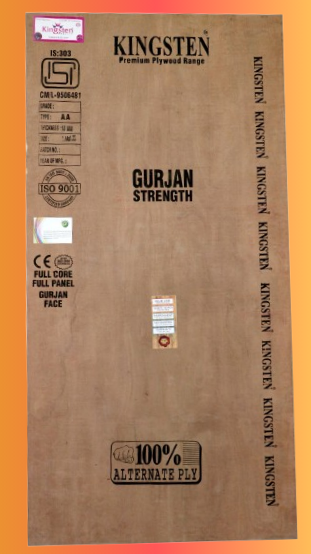 Aditya Plywood premium quality board with smooth finish and wood grain texture